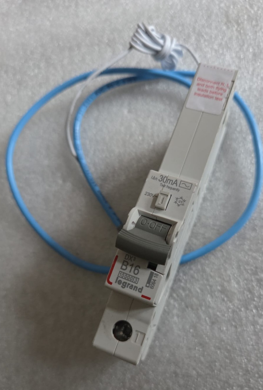 LEGRAND DX3 606418 16A CURVE B B16 10kA 30mA RCBO TYPE AC