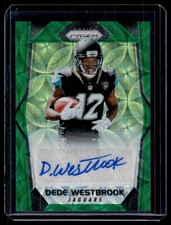 Dede Westbrook 2017 Panini Prizm Green Scope Prizm Rookie Auto Card /99 #RA-DWB. rookie card picture