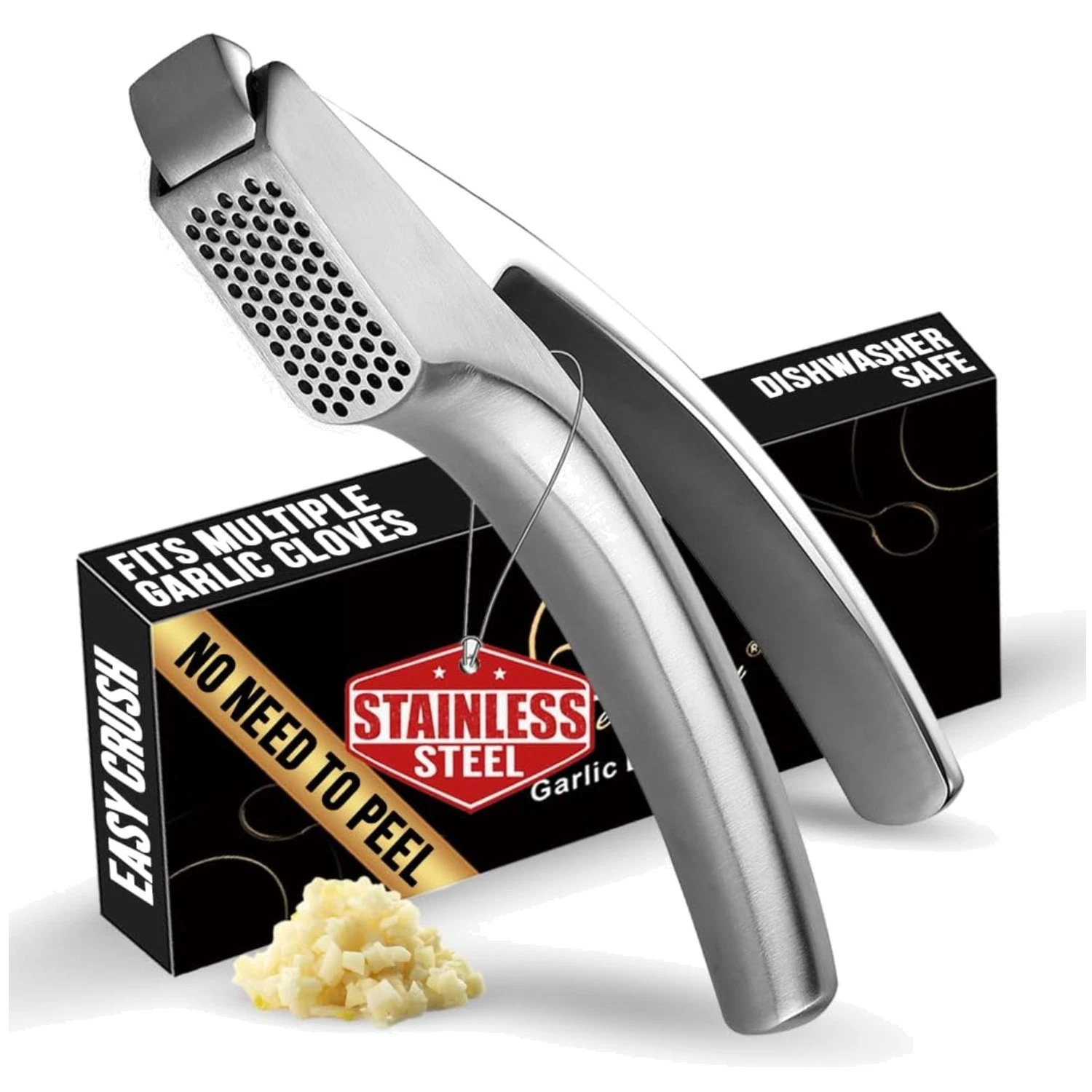 Peel-Free Stainless Steel Garlic Press
Opens in a new window or tab