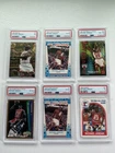 Michael Jordan PSA Graded Card Lot (6 Cards) Tony's Pizza, Skybox Z-Force Lot M