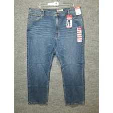 NWT Wrangler Five Star Relaxed Boot Stretch Jeans Mens 42x30 Medium Wash Denim