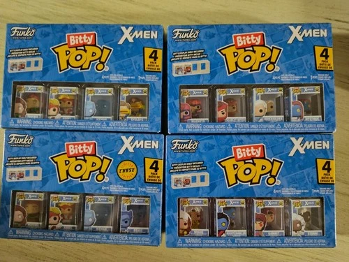 X-men 4/4 Bitty Pop Full Set Includes Chase Beast Figure