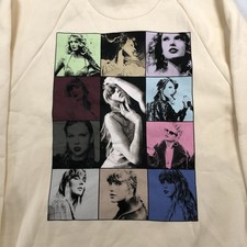 Taylor Swift The Eras Tour Cream Hoodie XL Sweatshirt International Tour Tag