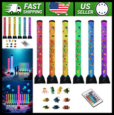 Lightahead 4FT LED Sensory Bubble Tube Aquarium Lamp, Color Changing Light