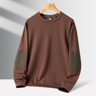 Color Block Langarm Sweatshirt für Herren stilvolle Freizeitkleidung im Frühling