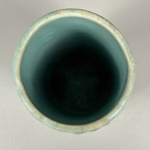 McCoy Butterfly Vase Aqua Vintage MCM - Picture 6 of 9