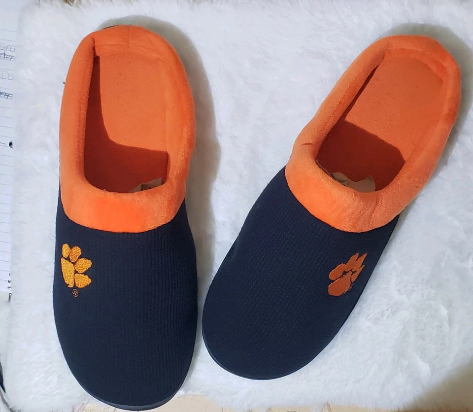 Zapatillas zueco Clemson Tigers por "pies cómodos" XXL solo usadas una vez en el día del padre Foto 2 de 4