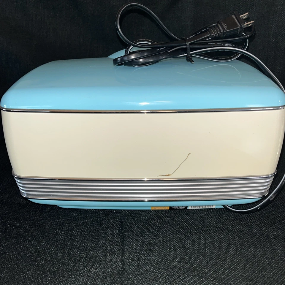 CD player MemorexAM-FM2003. Testado e funciona muito bem. Aparência dos anos 50/60. Turquesa/creme - Imagem 4 de 4