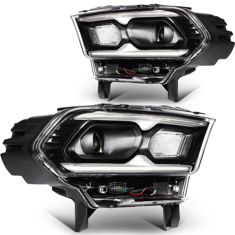 Headlights Assembly Pair For Dodge Durango 2021 2022 2023 2024 w/LED DRL Foto 3 de 4