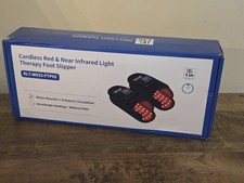 Red Light Therapy Slippers For Foot Pain Relief Wireless Near Infrared SEALED