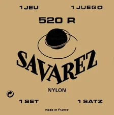 Savarez 520R Rectified Nylon High Tension Classical Guitar Strings. 