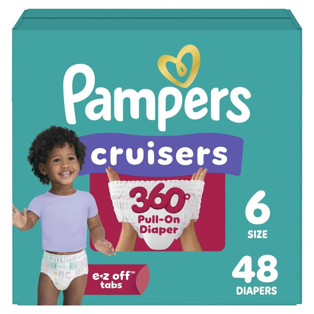 Pampers Diapers - Cruisers 360 - Size 6, 48 Count, 360