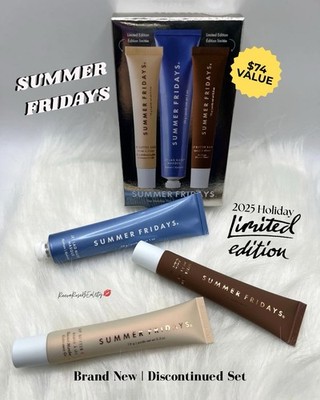 Summer Fridays LE 2025 Holiday Trio Toasted Marshmallow Hot Cocoa Jet Lag NIB