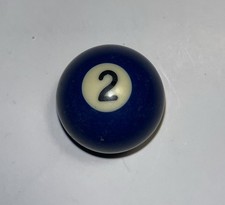 Replacement Mini Billiard Pool Ball 1.5" Ball Number 2 Solid Blue Miniature