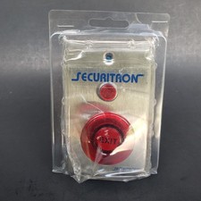 Securitron Assa Abloy 1-1/2" Red Circular Momentary Emergency Push Button New