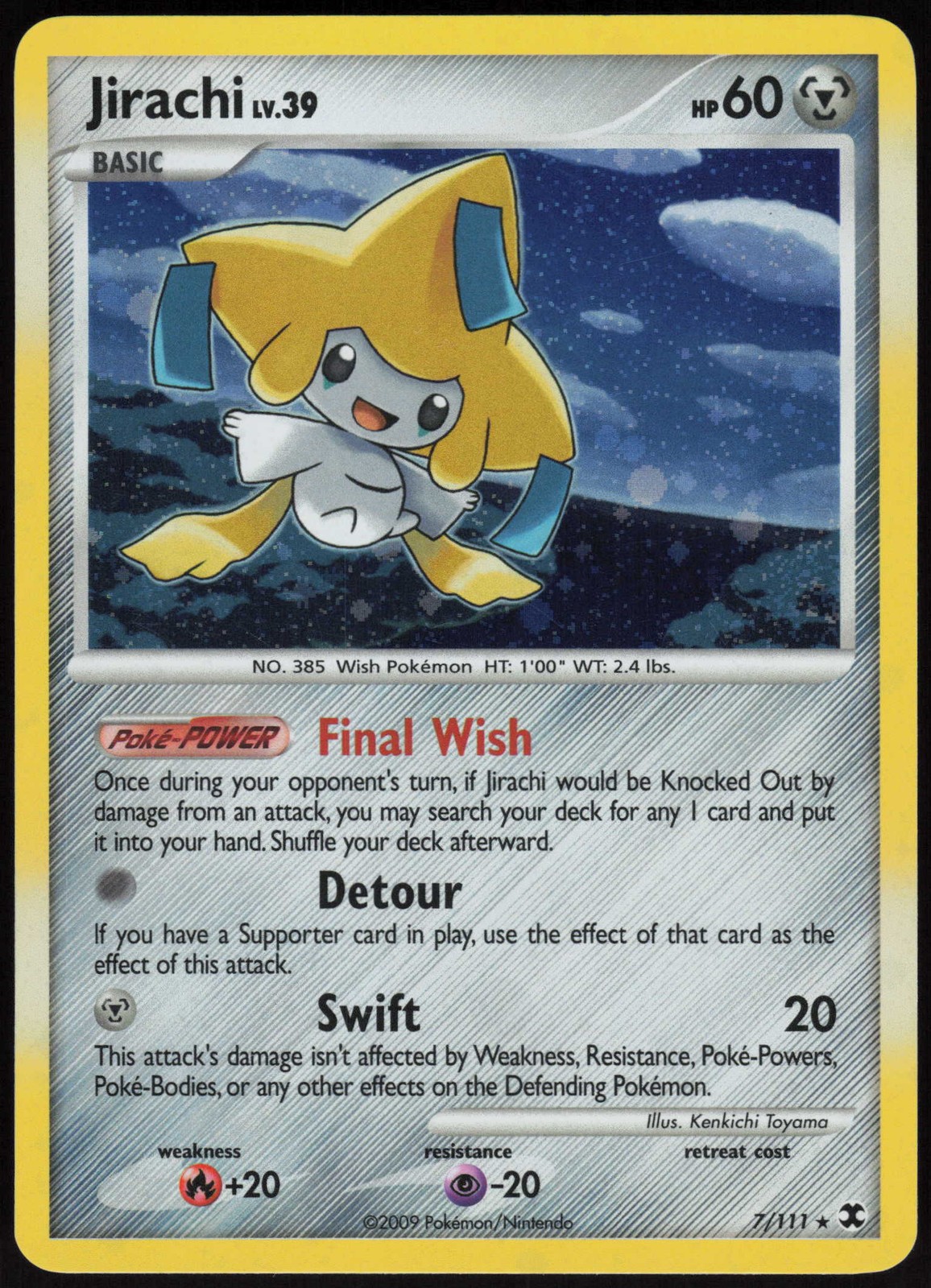 Jirachi Holo Rare Rising Rivals 7/111 NM