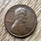 1976 Lincoln Memorial Small Cent BN Copper Business Strike Philadelphia KM#201 — photo 1