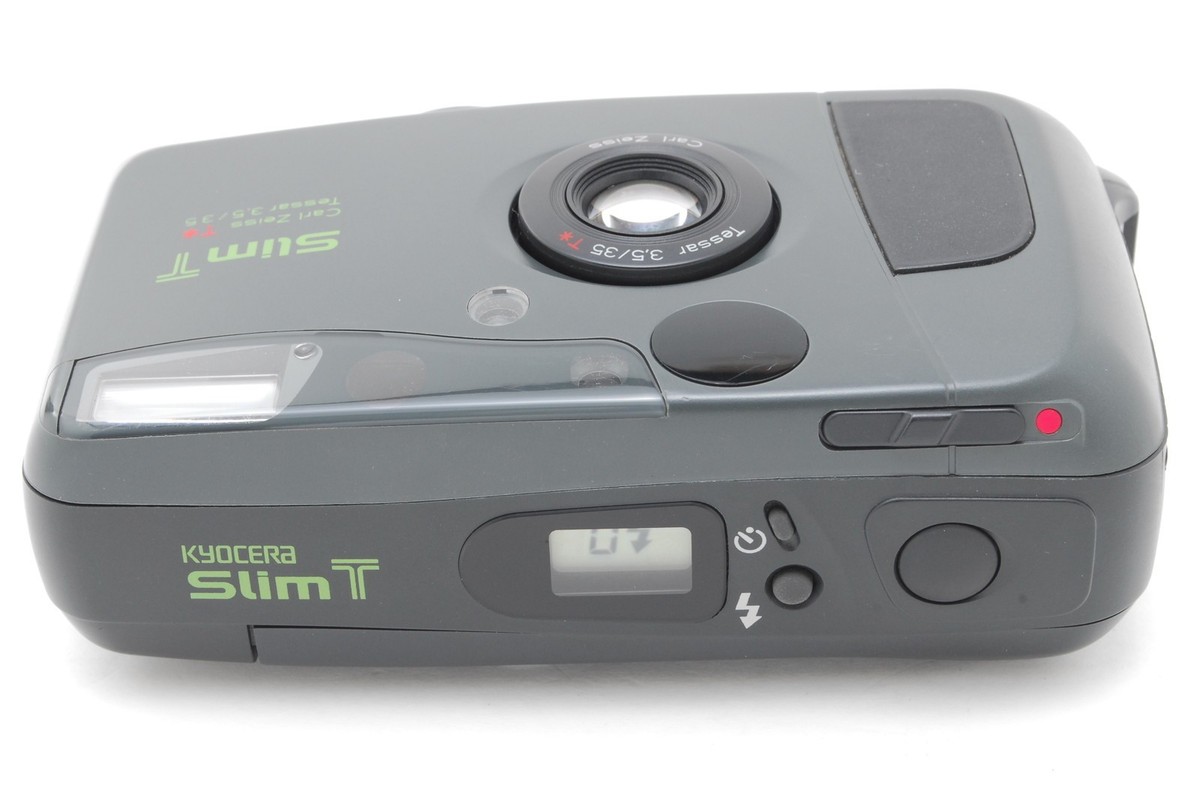 Exc+5】Kyocera Slim T Yashica T4 Point & Shoot 35mm Gray