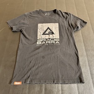 Gracie Barra M Unisex Short Sleeve Gray Brazilian Jiu-Jitsu T-Shirt