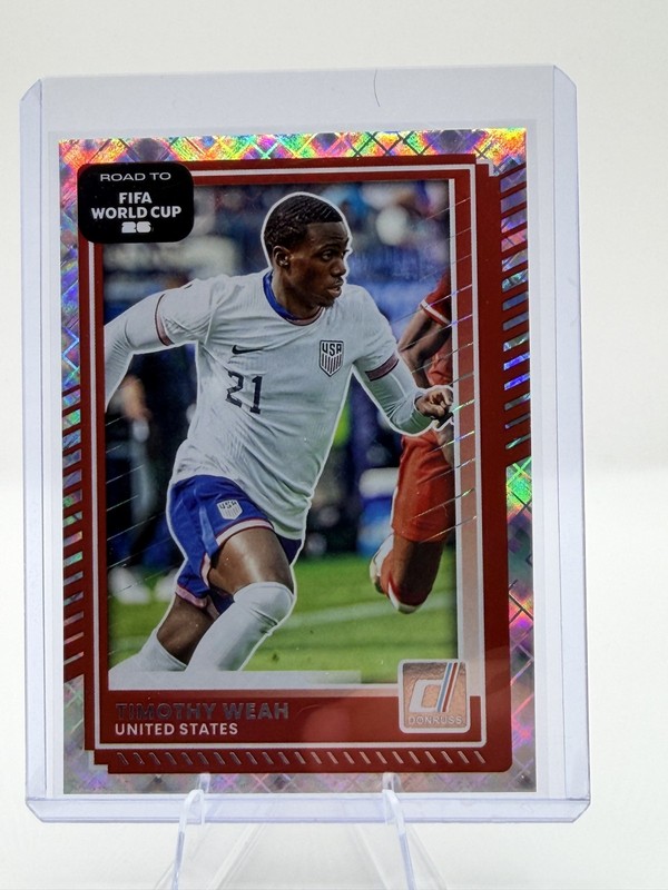 2025-26 Panini Donruss Road to Fifa World Cup - Timothy Weah #21 Silver