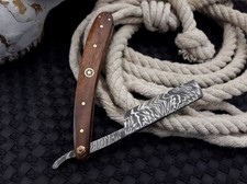 Handmade Damascus Steel Straight Razor Cut Throat Barber Salon Men Shaving Razor