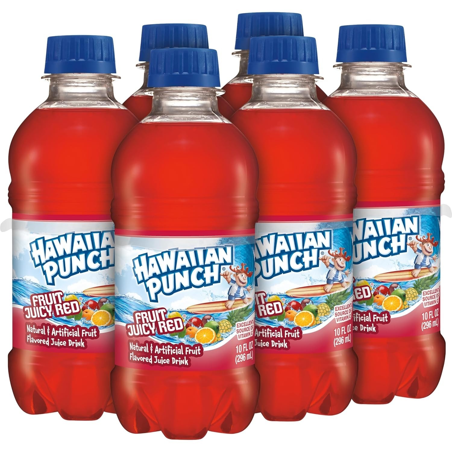 Fruit Juicy Red Fruit Juice Drink, 10 Fl Oz Bottles, 24 Count (4 Packs Of 6),...