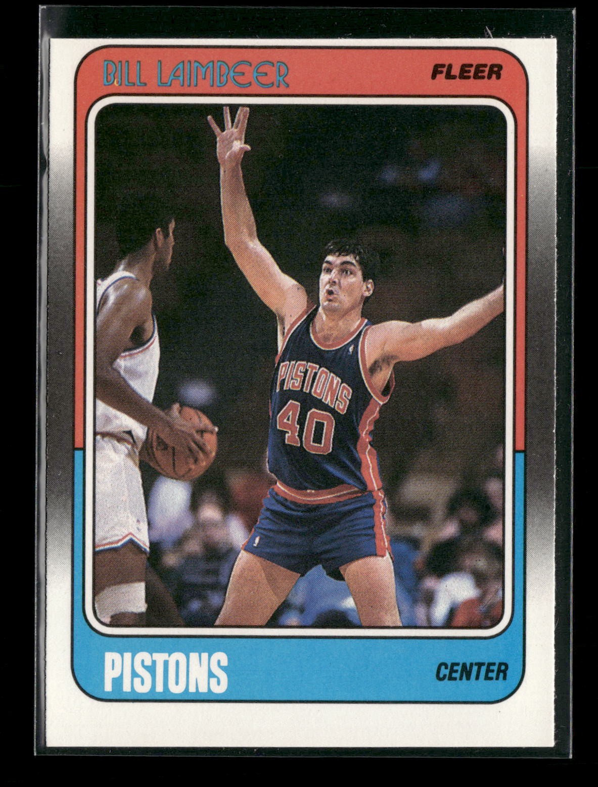 1988-89 Fleer #42 Bill Laimbeer Detroit Pistons