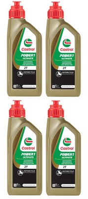 Castrol Power 1 Ultimate 2T Mischöl 2-Takt Racing Motoröl 4x1L