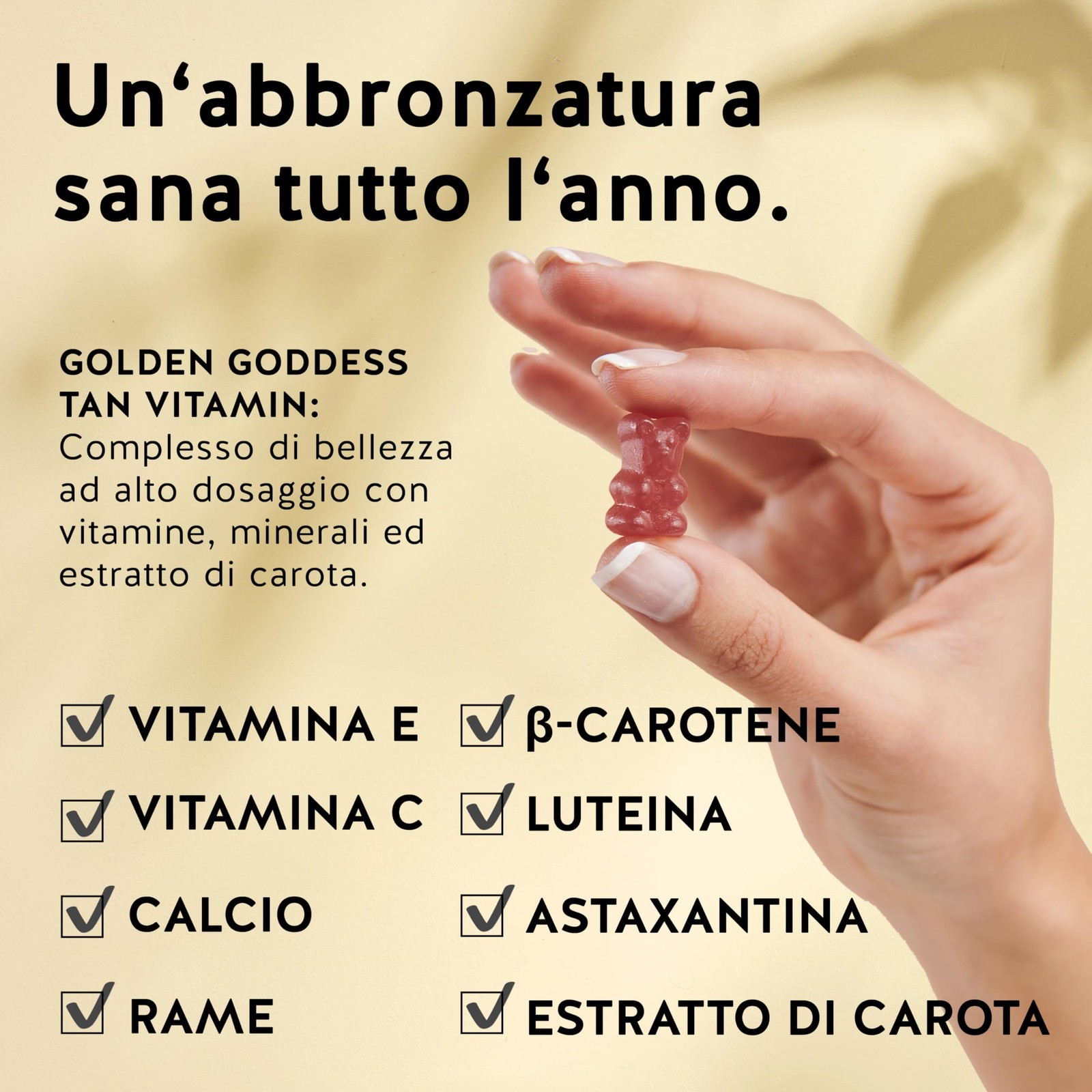 Trio Capelli e Abbronzatura Tripla Azione: Formula con Biotina Pura - 4