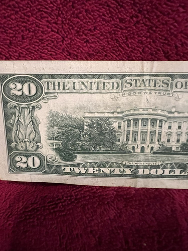 1969 Star Note ,twenty Dollar Bill - Picture 6 of 7