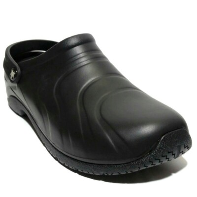 Anywear Zone Womens Slip Resistant Black Slip On Slingback