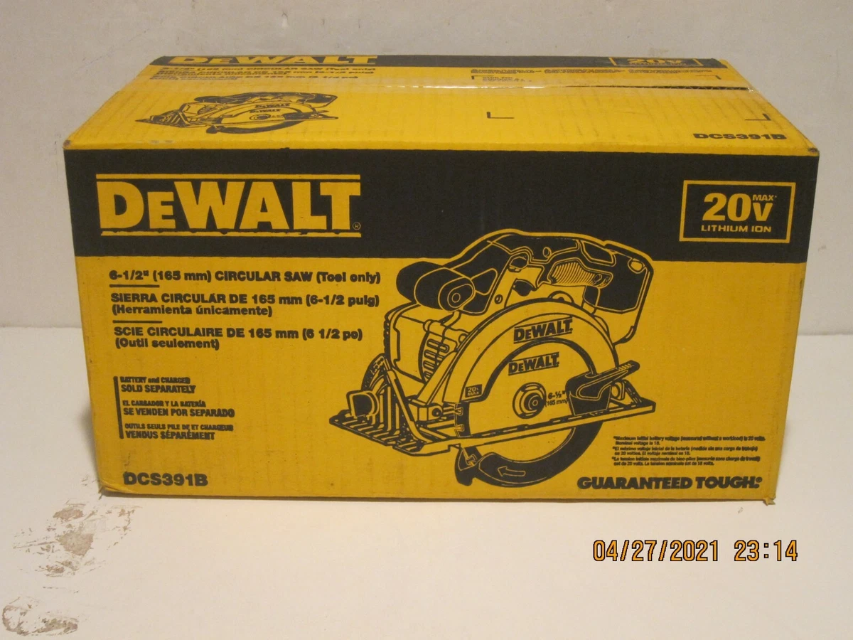Dewalt dcs391b 20v sale max circular saw
