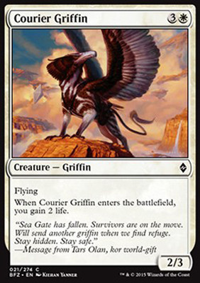 MTG 4x COURIER GRIFFIN - MESSAGING GRIFF - BFZ - MAGIC
