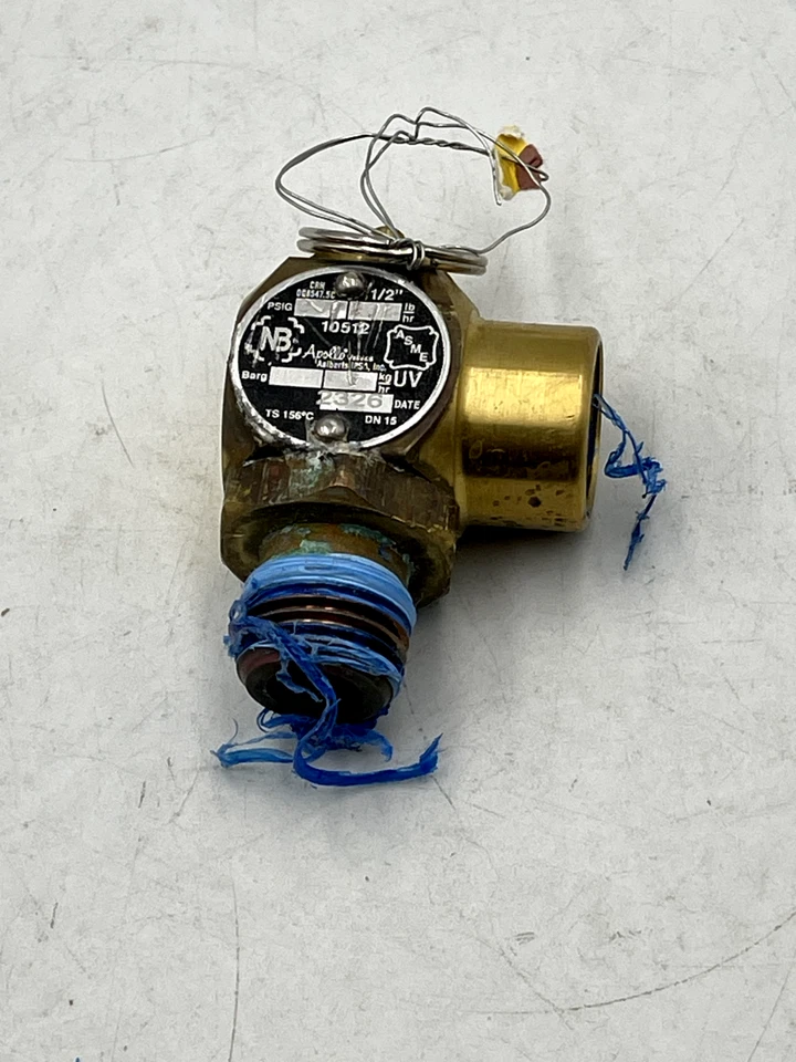 Apollo Valves 1-512-B30  1/2" Inlet, 1/2" Outlet, ASME Safety Valve 30 Max psi, - Image 3 of 4