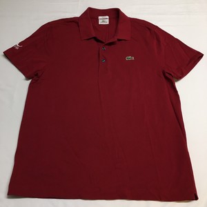 maroon lacoste shirt