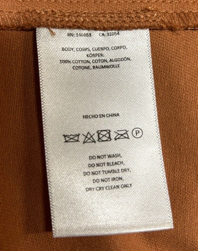 Mare Mare x Anthropologie Utility Hemdblusenkleid Größe XL Farbe Kürbis. - Bild 9 von 9