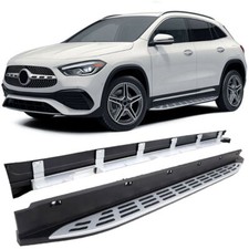 Passt f&uuml;r Mercedes H247 GLA Alu Trittbretter mit Anti-Rutsch Noppen - Side Steps