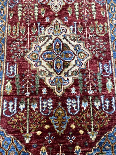 Hand Knotted Afghan Chobi Wool Fine Rug Handmade Floor Quality Rug 150 X 108 Cm - Picture 4 of 7