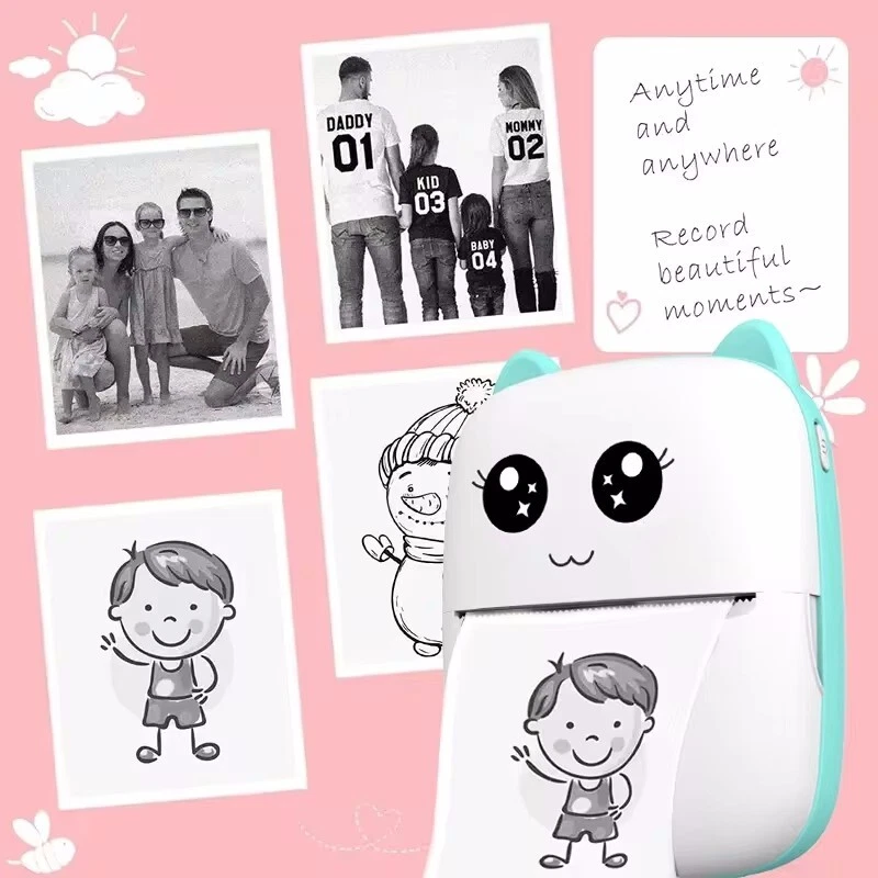 Mini thermal printer print photo pocket thermal label printer 2 inch lowest - Image 3 of 4