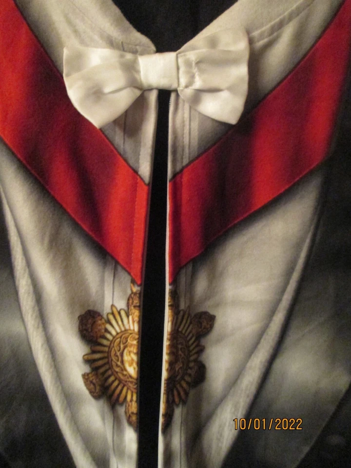 Traje Unión Vampiro Adulto Mameluco Mediano Una Pieza NUEVO Envío Rápido Foto 2 de 4