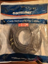 INTELLINET CAT 6 NETWORKING CABLE BLACK 100 FT. NEW 342124