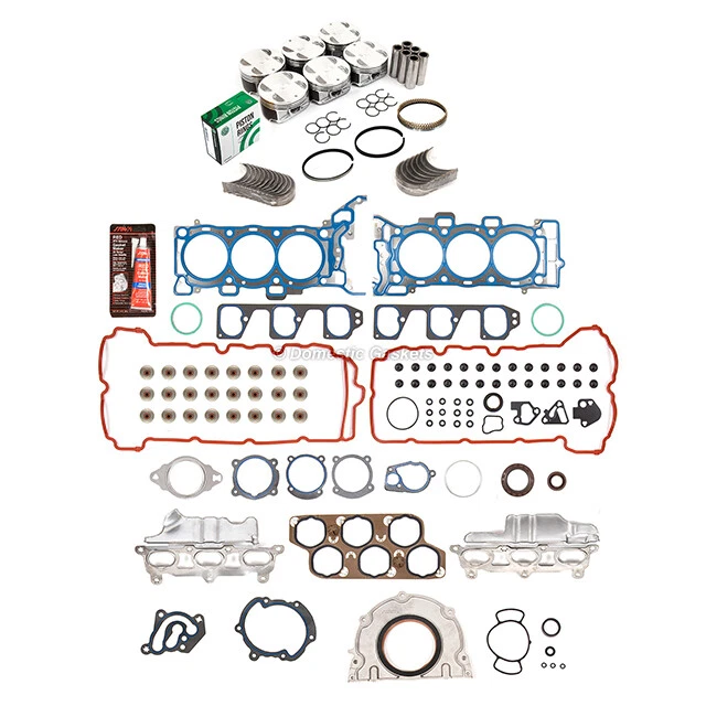 Juego completo de juntas rodamientos pistones aptos 04-09 Buick Cadillac GMC Saturn 3,6 L DOHC Foto 2 de 4