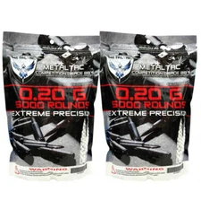 MetalTac Airsoft BBS .20g Perfect Grade 6mm Pellets 10000 Rounds (5000bagx2)