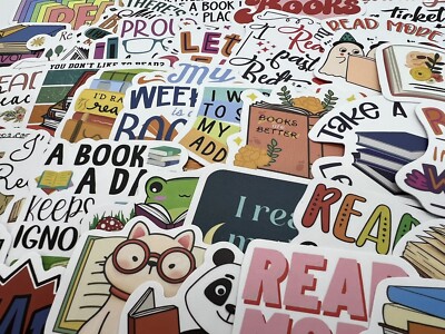 Kindle Lesen Sticker Set Konvolut Buchliebhaber Geschenk Aufkleber Deko 50 Sticker