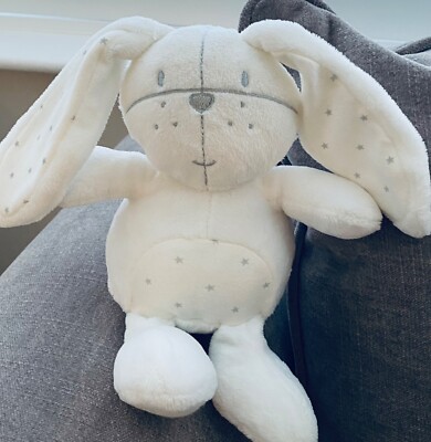 Next Hase Kaninchen, Schlappohren, weiße & graue Sterne, weiches Plüschtier - ab Geburt