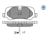 Bremsbelagsatz, Scheibenbremse Meyle 0252419217/PD