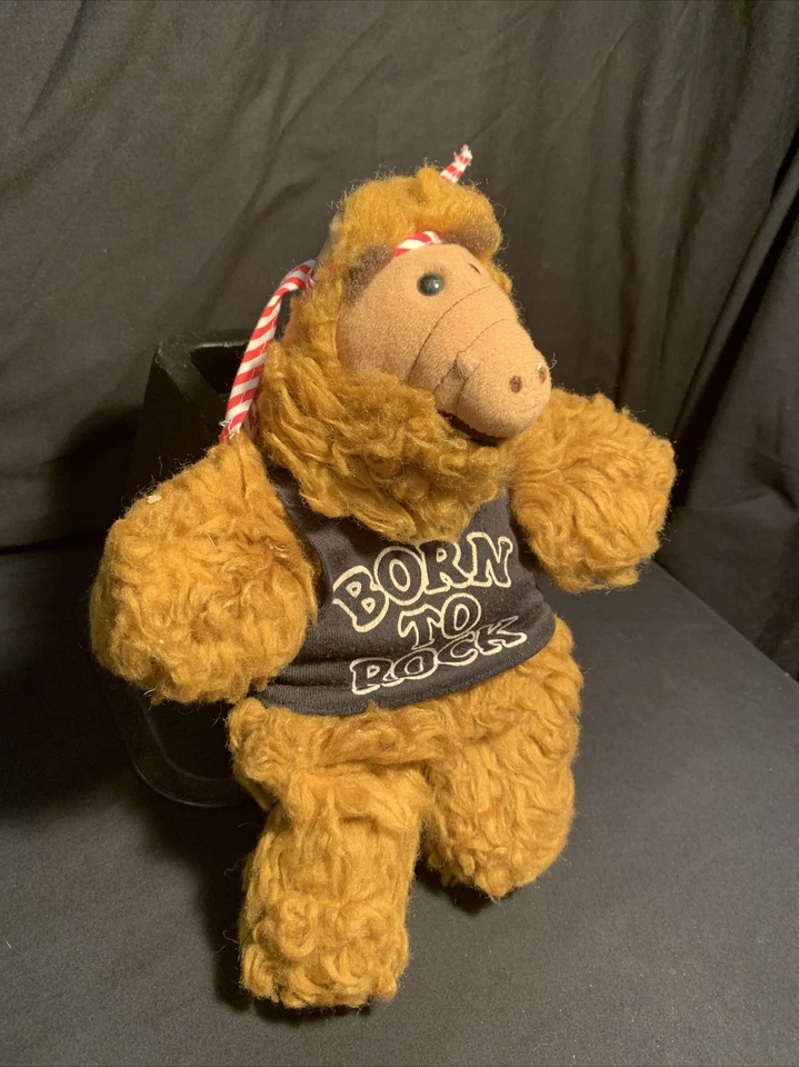 Peluche de colección Alf Hand Puppet 11” “Born to Rock” 1988 Burger King Stuff. Foto 2 de 4