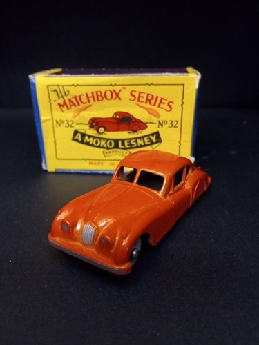 Matchbox #32A Jaquar XK140 Coupe 1957 Orange/Red VN/MINT In Original B2 Box - Picture 4 of 18