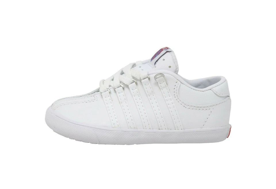 K-Swiss Blanco Clásico Infantil, Niño Pequeño y Niño Tallas Totalmente Nuevo En Caja Foto 2 de 4