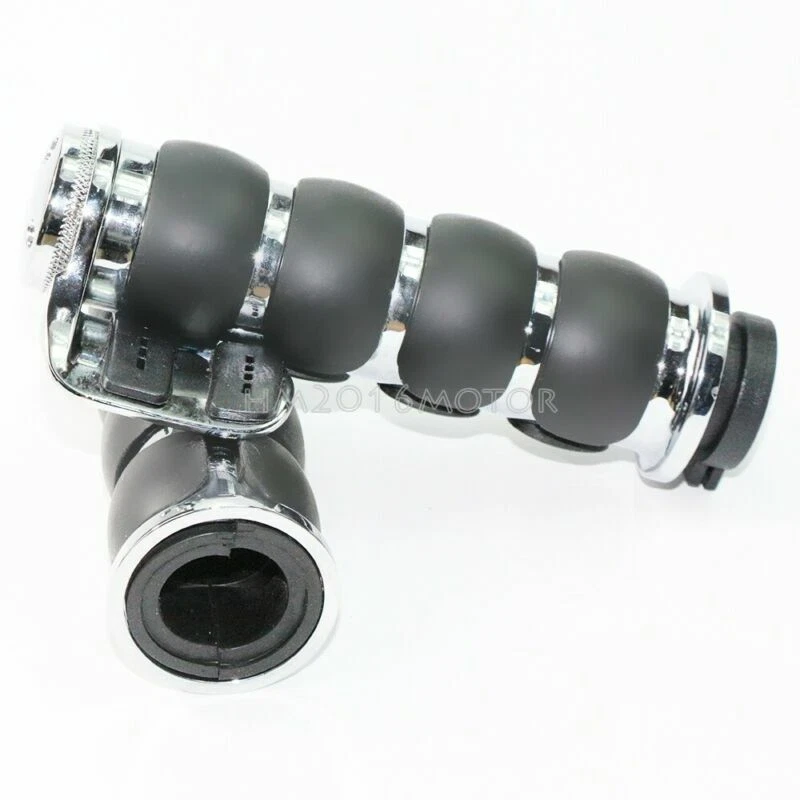 Empuñaduras de manillar de 1" para Harley Dyna Fatboy Heritage Softail Classic Foto 3 de 4